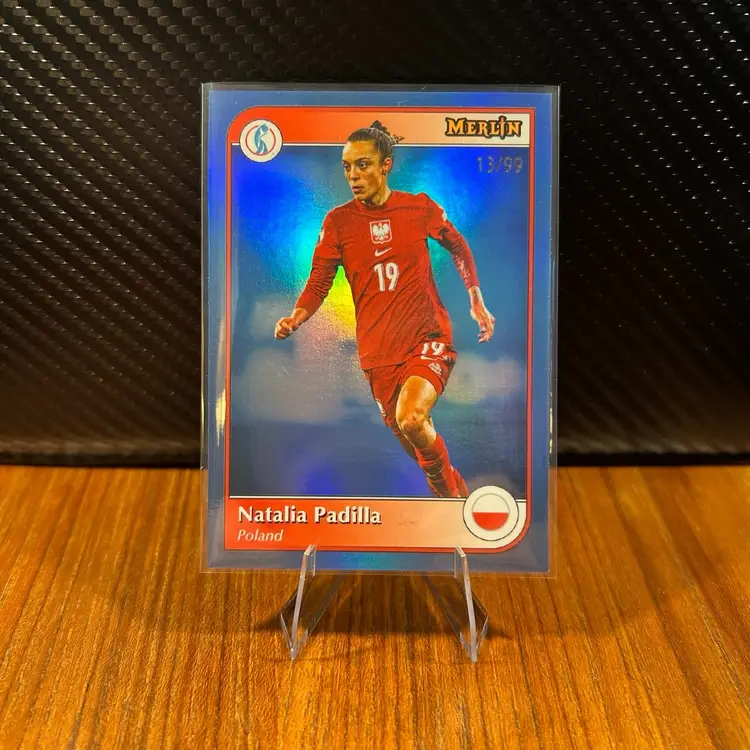 Natalia Padilla 2025 Topps Merlin Women’s Euros Blue Parallel /99