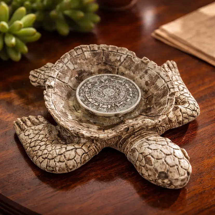 Mexican Sea Turtle Ashtray, 6"