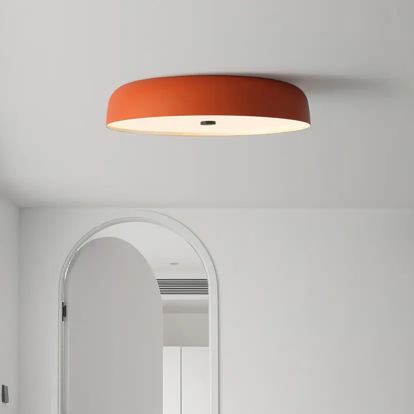 Italian Round Modern Minimalist Bedroom Ceiling Lamp