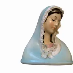 Lefton China Madonna #3042 Catholic Hand-Painted Holy Virgin Mary FIGURINE
