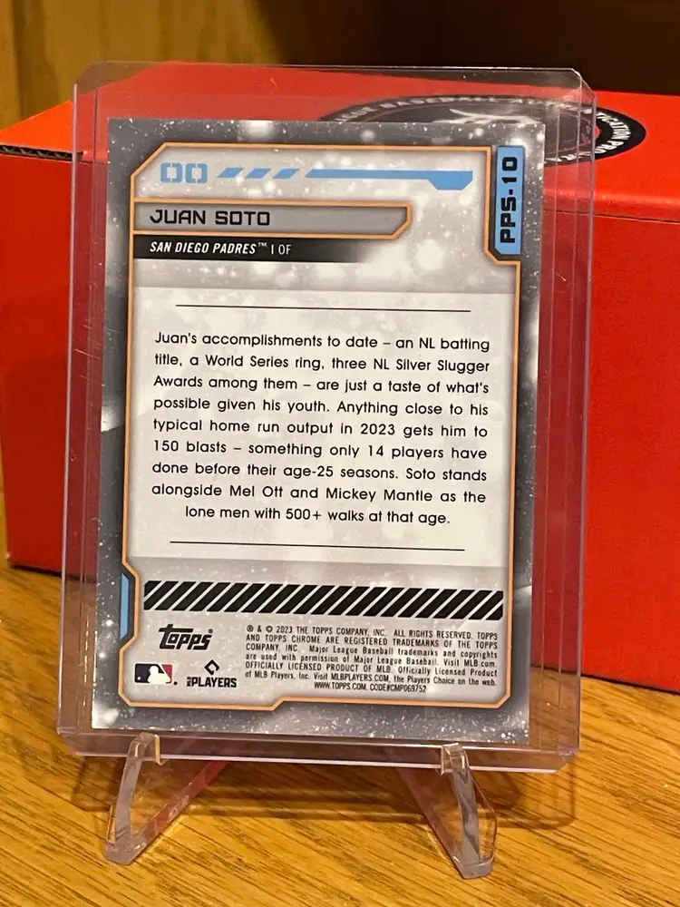 Juan Soto 2023 Cosmic Planetary Pursuit The Sun PPS-10 - San Diego Padres 