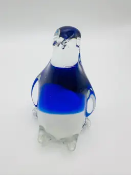 Vintage Art Glass Hand Blown Penguin Figurine/Paperweight