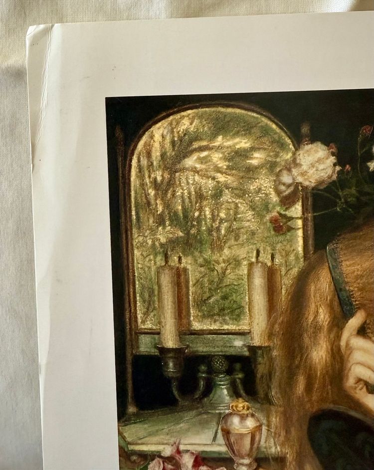 Vintage Art Print Lady Lilith By Dante Gabriel Rossetti
