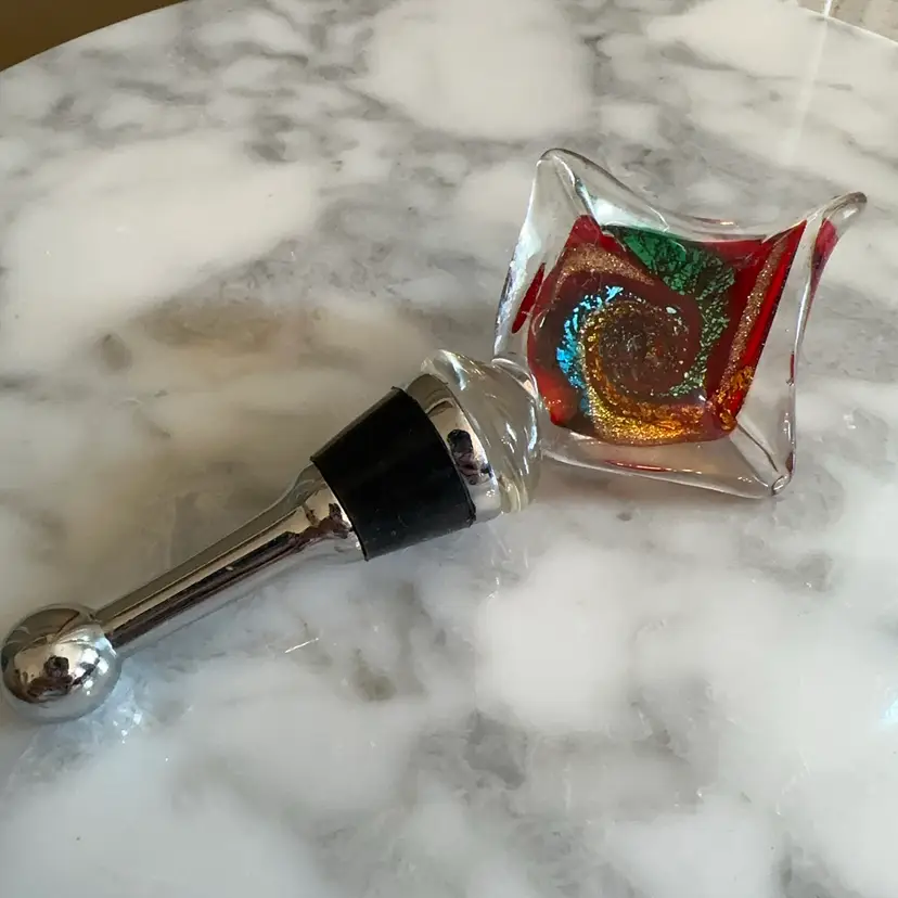 🔔 Murano Style Art Glass Stopper
