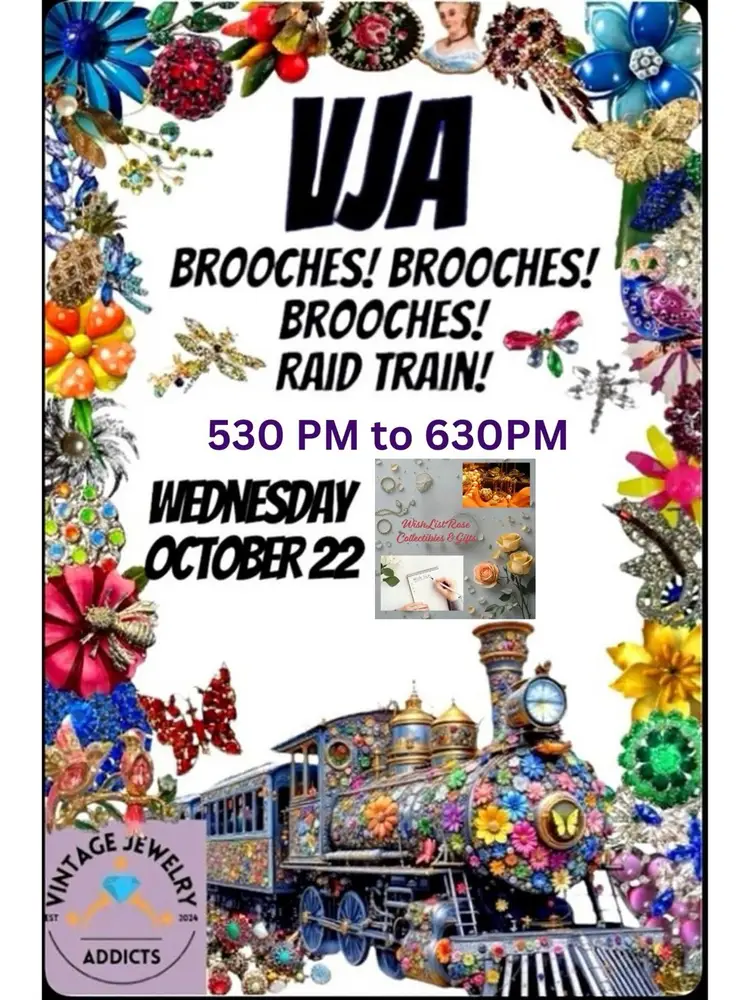 Brooches Train With Rose VJA 🌹 $5 You Choose One