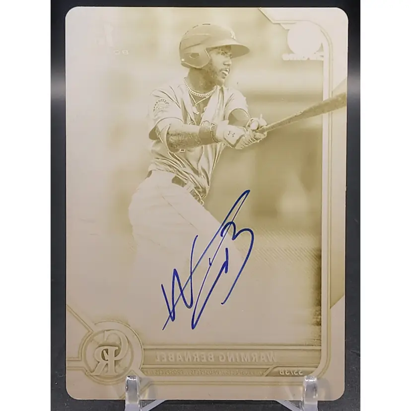 2022 Bowman Warming Bernabel 1st Bowman Auto 1/1 Printing Plate