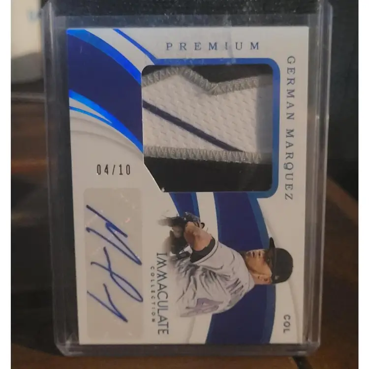 2019 IMMACULATE COLLECTION GERMAN MARQUEZ PATCH AUTO 04 /10