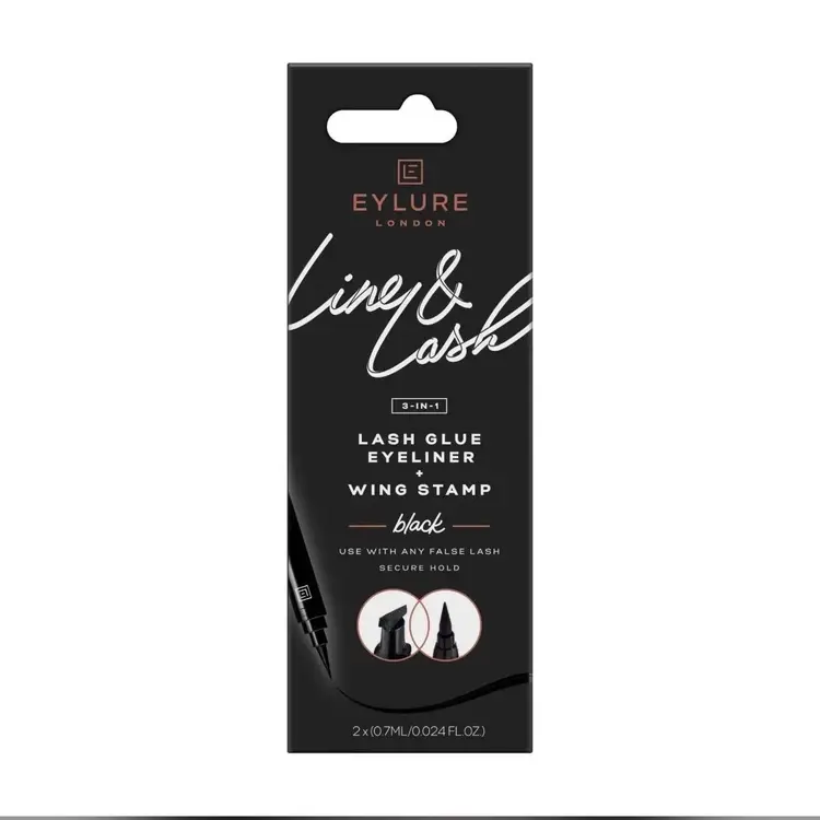 Eylure 3 in 1 Lash Glue Liner + Wing Stamp NEW