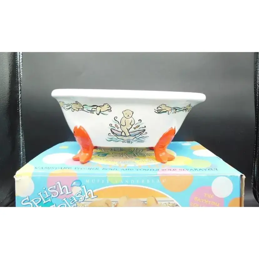 Muffy Vanderbear Porcelain TUB Splish Splash Bathtime Collection 1994, NEW IN BOX!