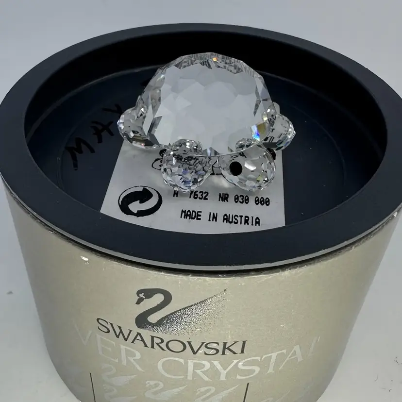 Swarovski Crystal Turtle In Box