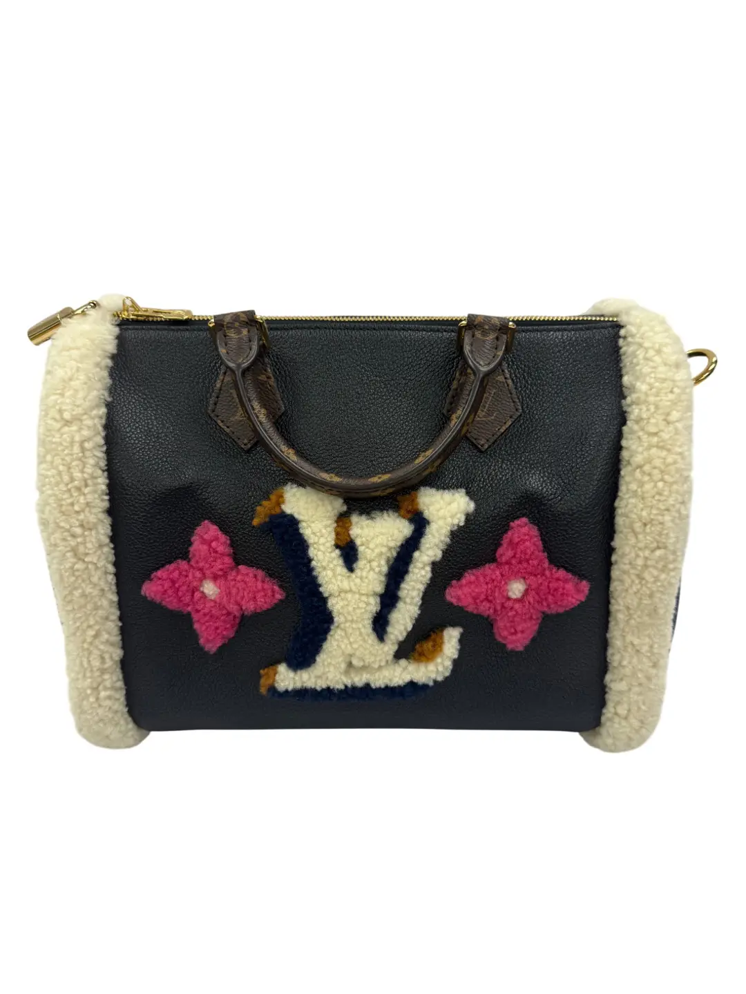 Louis Vuitton Monogram Teddy Shearling Speedy Bandoulière 30