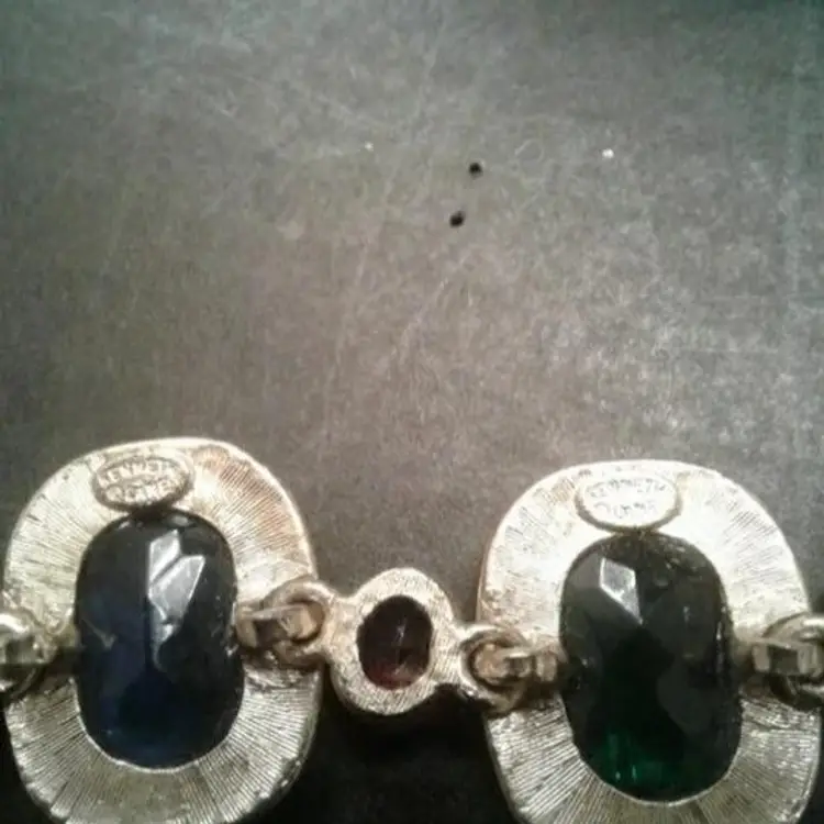 Vintage Kenneth Jay Lane multi-gemstone necklace