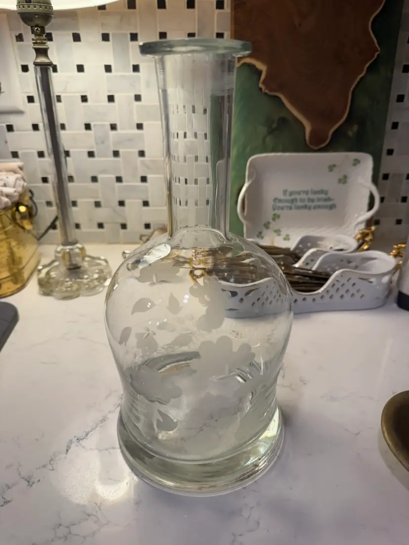 Glass Decanter Missing Stopper