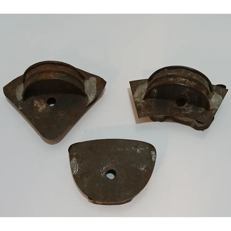 Vintage Tin Cookie Cutters; Set Of 3; Bunny, Cat, Hen