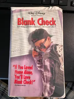 Nostalgic Trip: Blank Check (1994) Walt Disney Home Video VHS - Classic Family Comedy!