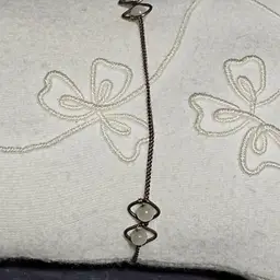 Sterling Silver Moon Glow Tension Braclet 9" Long 2.2 Grams