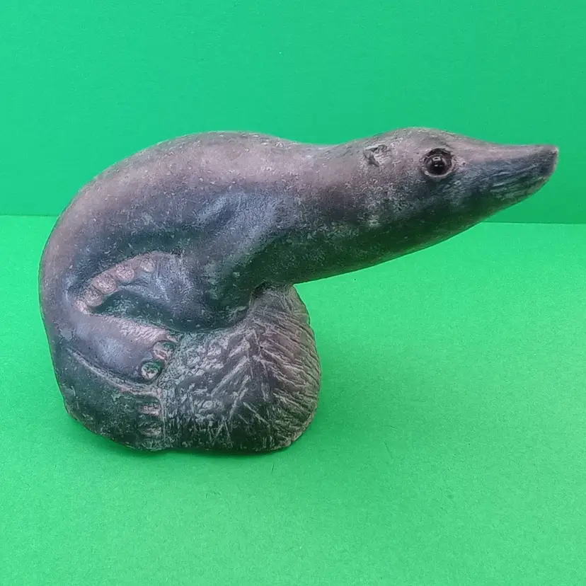 Soapstone seal figurine