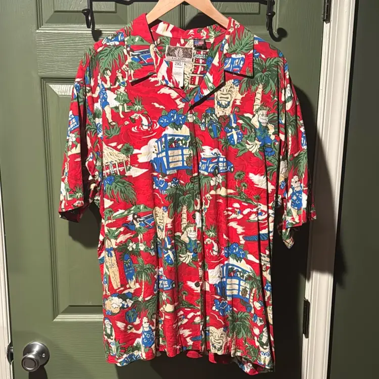 2XL/XXL - Santa Post XMAS Party - Hawaiian Shirt - Fun