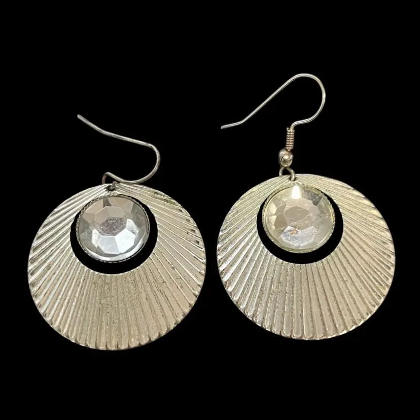 Silver toned earrings