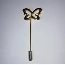 Goldtone Butterfly Stick Pin Just Over 2” Tall! 🦋