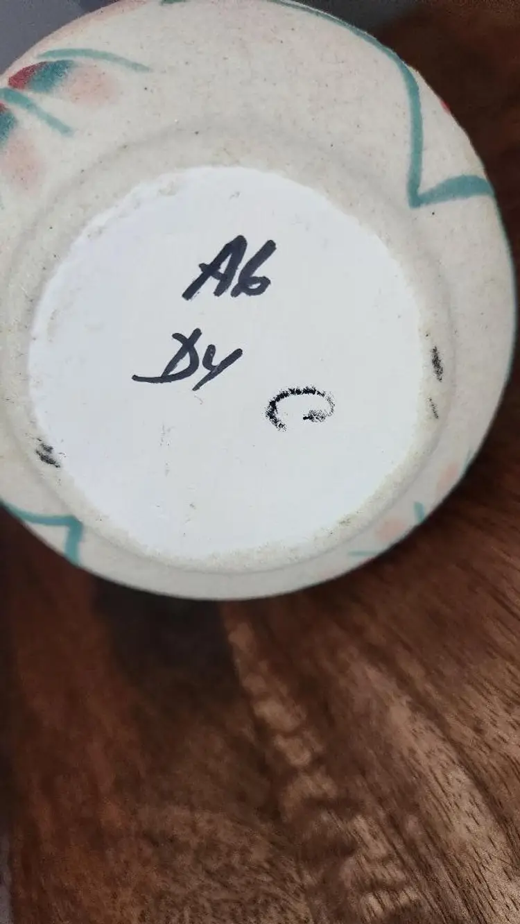 Double Chamber Sand Painted Native American Wedding Vase