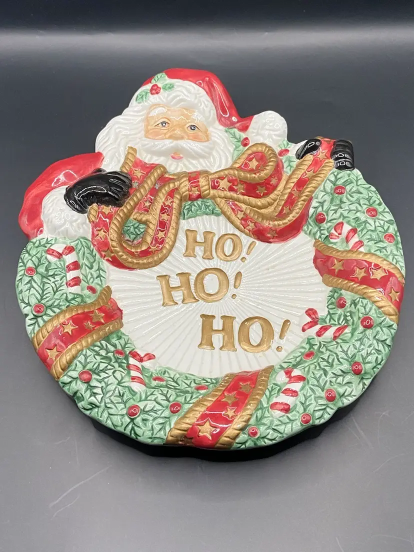 Fitz And Floyd Essentials Santa Plate