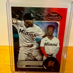 Jazz Chisholm Jr 2022 Topps Gold Label /50 - Miami Marlins - New York Yankees