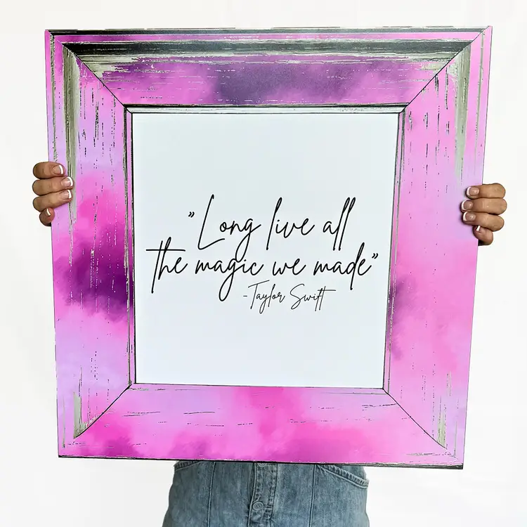 Long live all the magic we made-Taylor Swift Inspired Framed Wall Art-Song Lyric-Speak Now