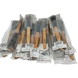 Benefit Foundation Brush – Lot of 20 – New Sealed – Wooden Handle Makeup Brushes Bulk
