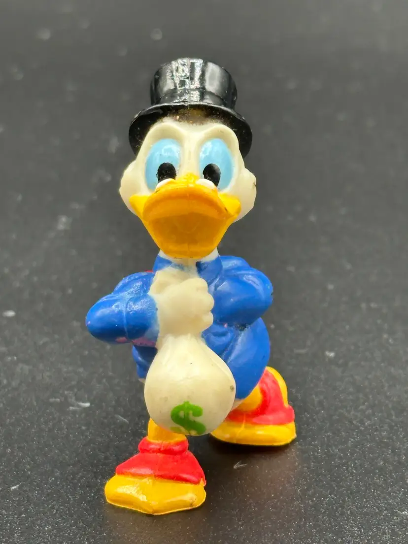 Vintage Scrooge McDuck PVC Moneybag Figure Duck Tales Kellogg's 1991
