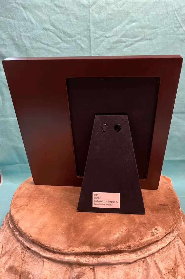 Plastic/Lucite Brown Frame “A Sister Is A Forever Friend” With Butterflies For 4” X 6” Photo