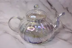 Iridescent Glass Teapot