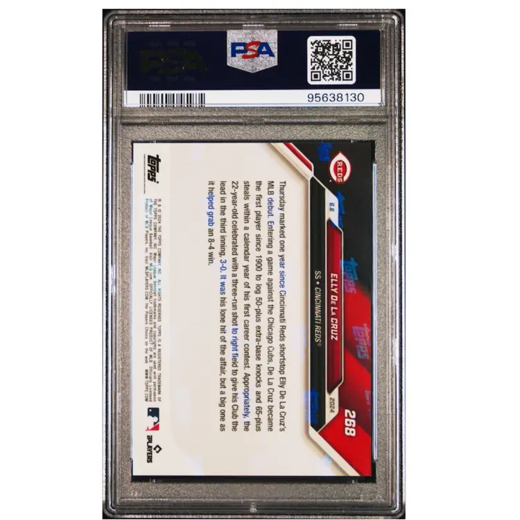 Elly De La Cruz Cincinnati Reds PSA 9