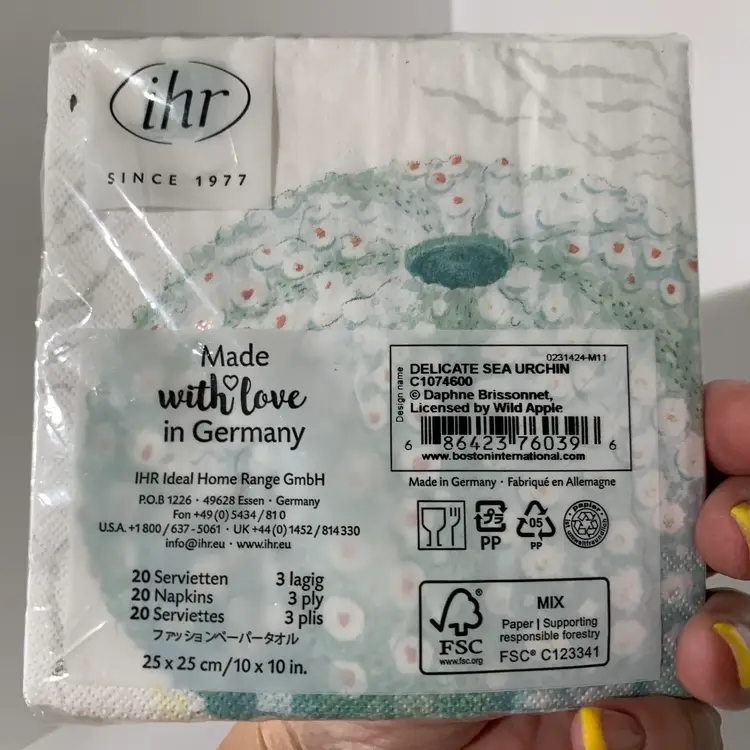 Sea Urchin Napkins 20ct