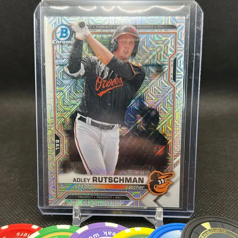 Adley Rutschman 2021 Bowman Chrome Mega Mojo Baltimore Orioles