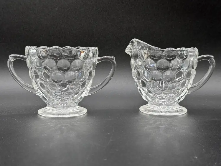 Anchor Hocking, Creamer & Open Sugar Set