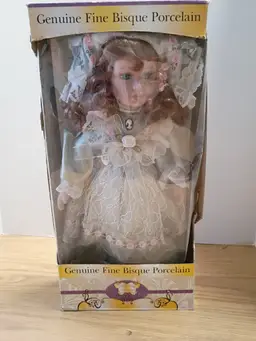 Genuine Fine Bisque Porcelain Collectible Doll
