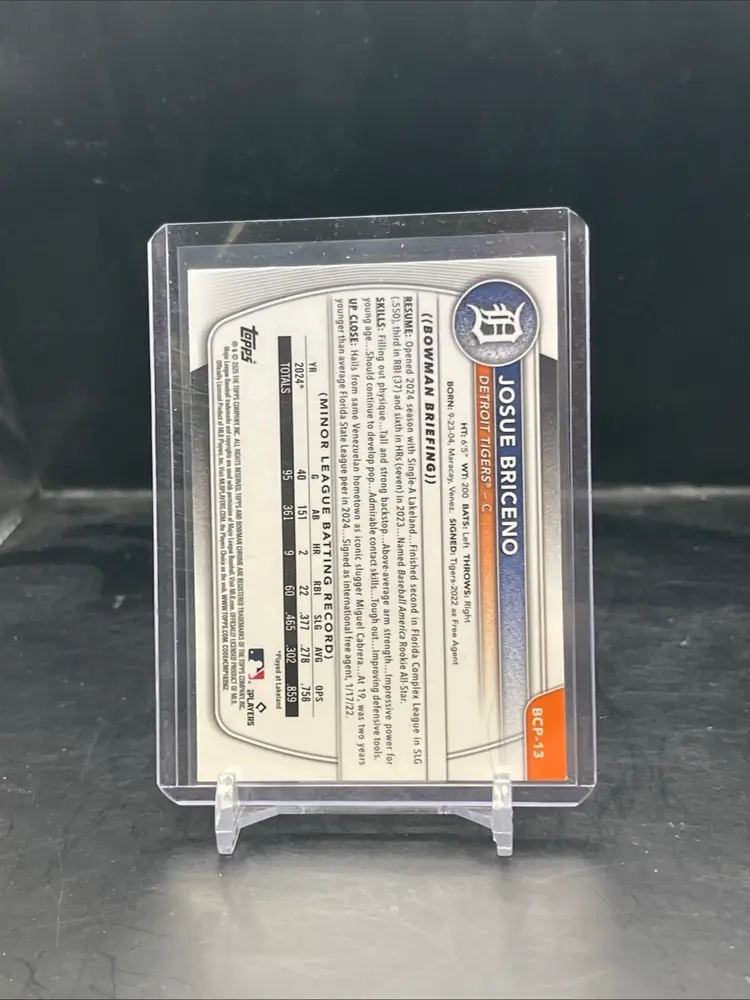 2025 Bowman Josue Briceno 1st Bowman Mega Box Mojo Detroit Tigers