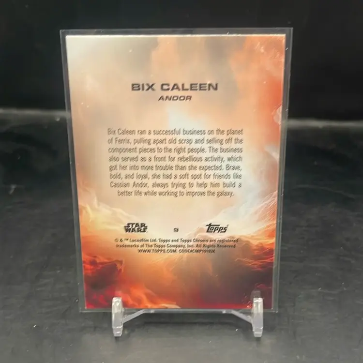 2025 Topps Chrome Star Wars Six Caleen Ray Wave Refractor