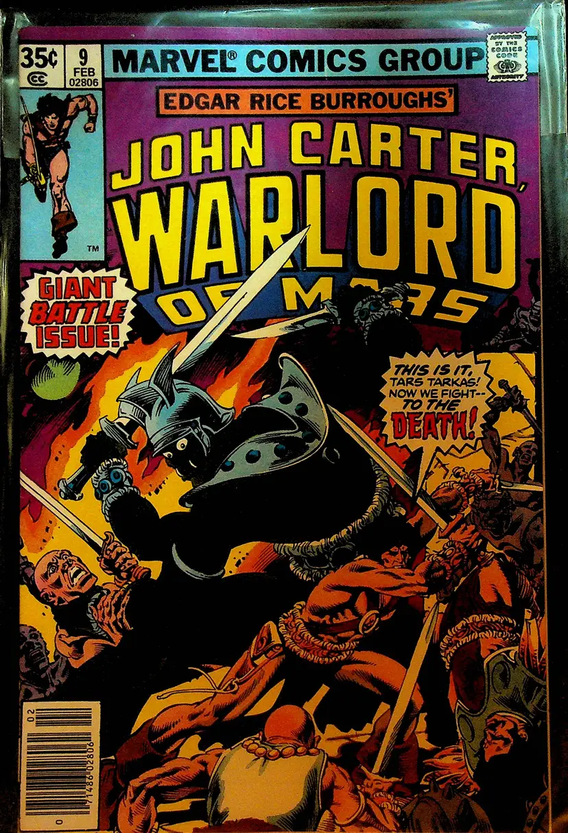 John Carter Warlord of Mars 9 Marvel Comics