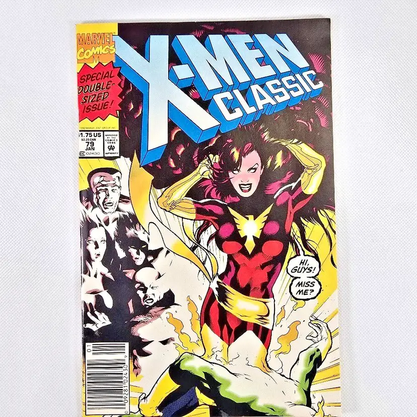 Marvel X Men Classic 79 Newsstand Adam Hughes Cover Dark Phoenix Key 1993 Comic
