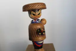Vintage master Hajime Miyashita Kokeshi Doll Japanese Sosaku