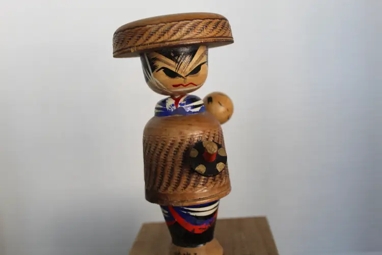 Vintage master Hajime Miyashita Kokeshi Doll Japanese Sosaku