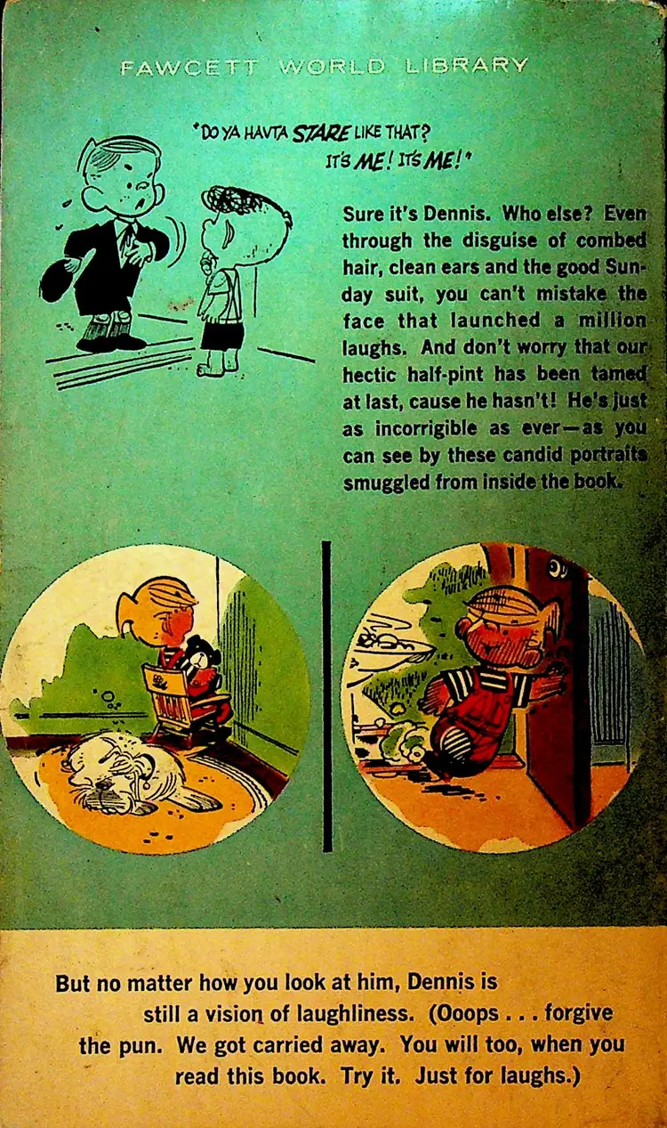 Dennis the Menace Who Me by Hank Ketcham Paperback