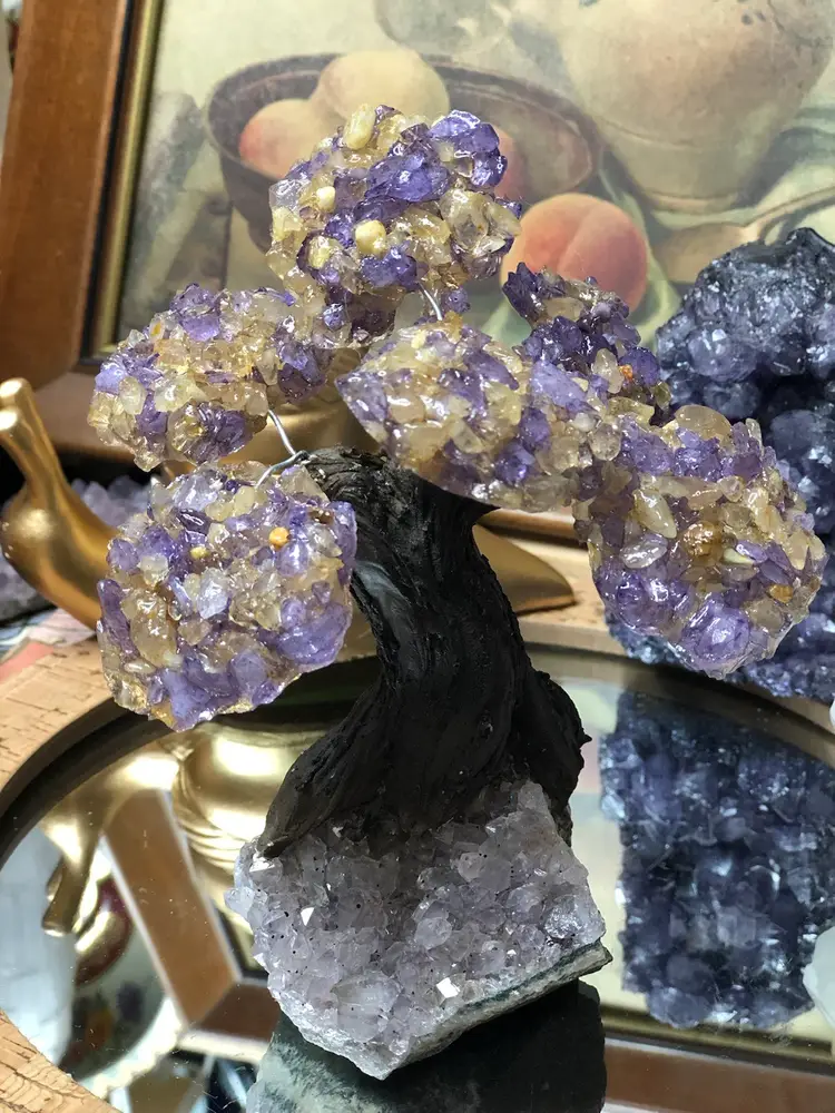 Amethyst Crystal Tree 🌲 Heated Citrine