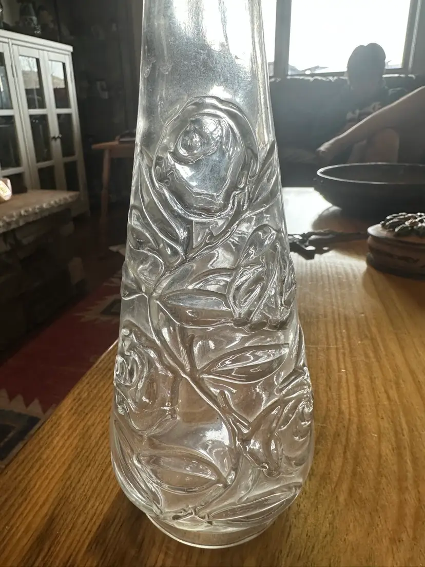 Beautiful 1950s Rose Decanter