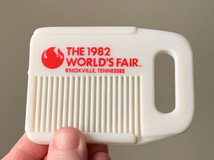 Vintage 1982 World’s Fair Knoxville, Tennessee Comb And Mirror Set