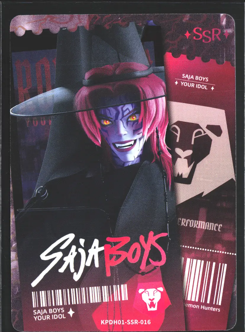 Romance Demon Saja Boys Trading Card SSR Foil KPop Demon Hunters 2026 Kayou