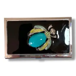 031. Jeweled Bug Women's Business Card Holder