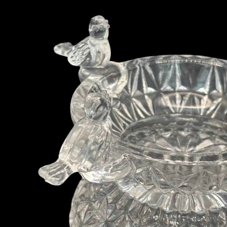 Hofbauer Byrd Crystal Bird Bath 3.5x5.5 Bird Lead Crystal